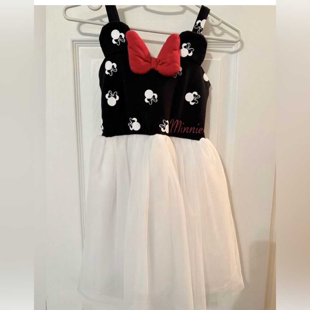Disney Minnie Mouse Black and White kids Dress 6X